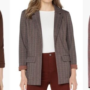 Liverpool boyfriend blazer, plaid, XS